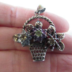 Vintage Thailand CZ & 925 Pendant